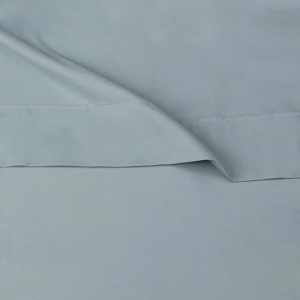 Amazon Basics Microfiber 4-Piece Bed Sheet Set Spa Blue Breathable - Full Size